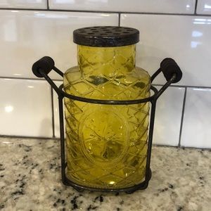 Cute vintage looking unique glassware piece.